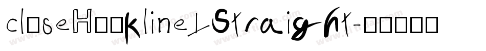 closeHookline Straight字体转换